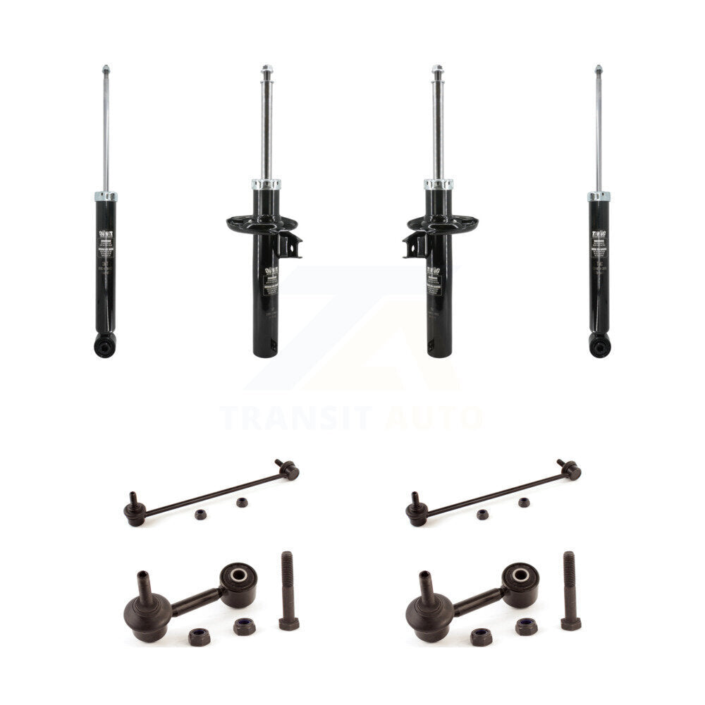 Front Rear Strut Shock & TOR Bar Link Kit For Volkswagen Jetta GTI Audi A3 Quattro KSS-108181
