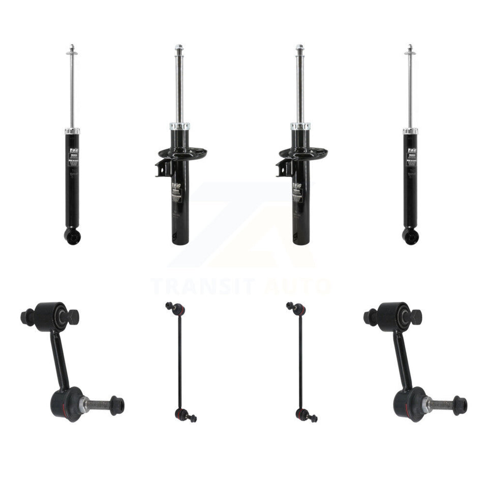 Front Rear Strut Shock & TOR Bar Link Kit For 12-14 Volkswagen Jetta GLI with Sedan KSS-108182