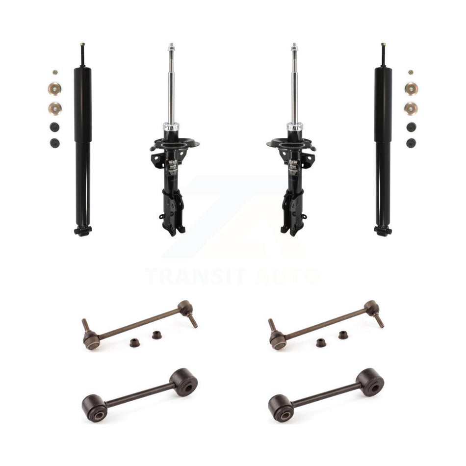 Front Rear Suspension Strut Shock & TOR sway Bar Link Kit For Ford Mustang KSS-108188