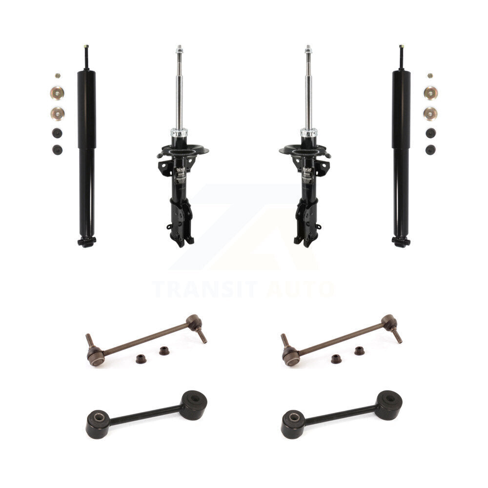 Front Rear Suspension Strut Shock & TOR sway Bar Link Kit For Ford Mustang KSS-108189