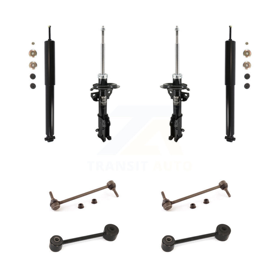 Front Rear Suspension Strut Shock & TOR sway Bar Link Kit For Ford Mustang KSS-108189