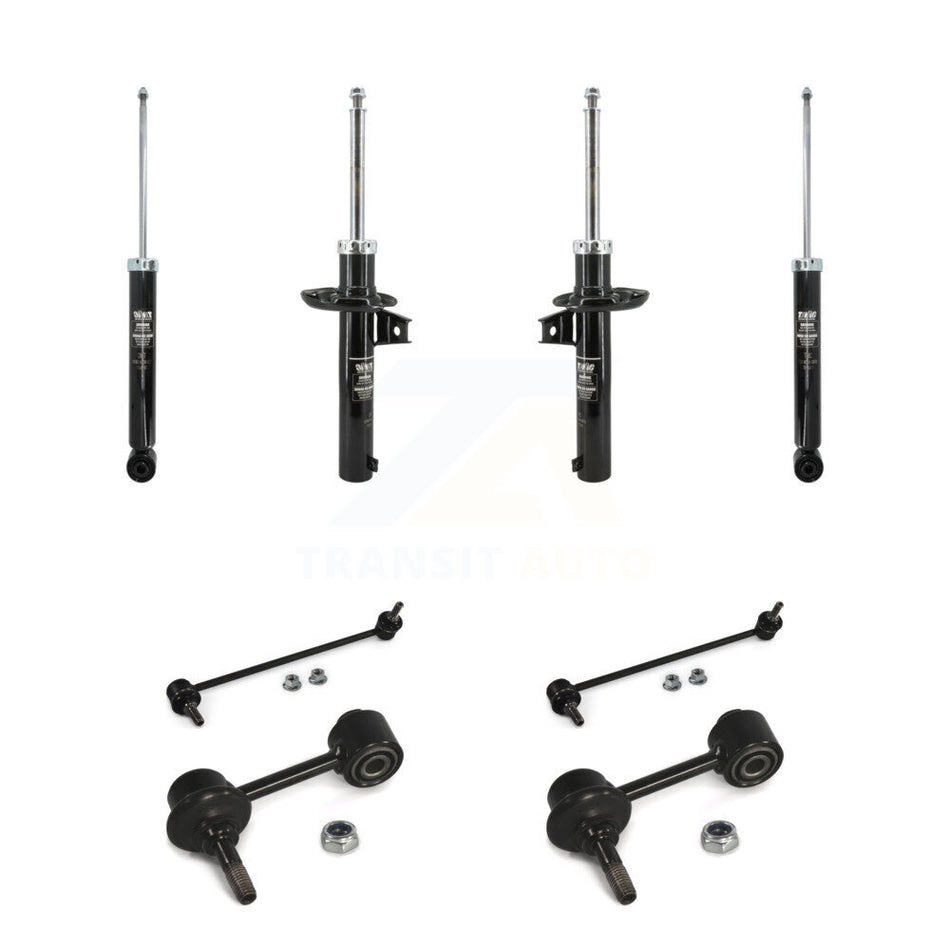 Front Rear Strut Shock & TQ Bar Link Kit For Volkswagen Jetta Golf Rabbit Passat CC KSS-108195