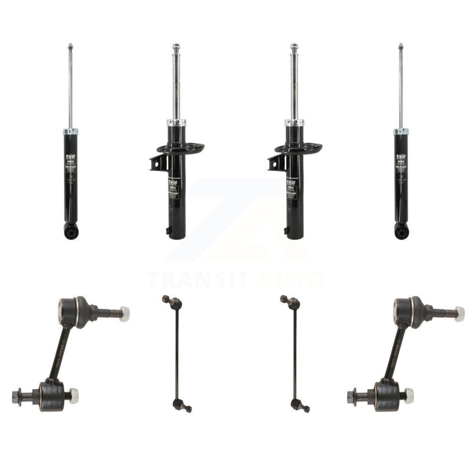 Front Rear Strut Shock & TQ Bar Link Kit For Volkswagen Jetta Golf Rabbit Passat CC KSS-108195