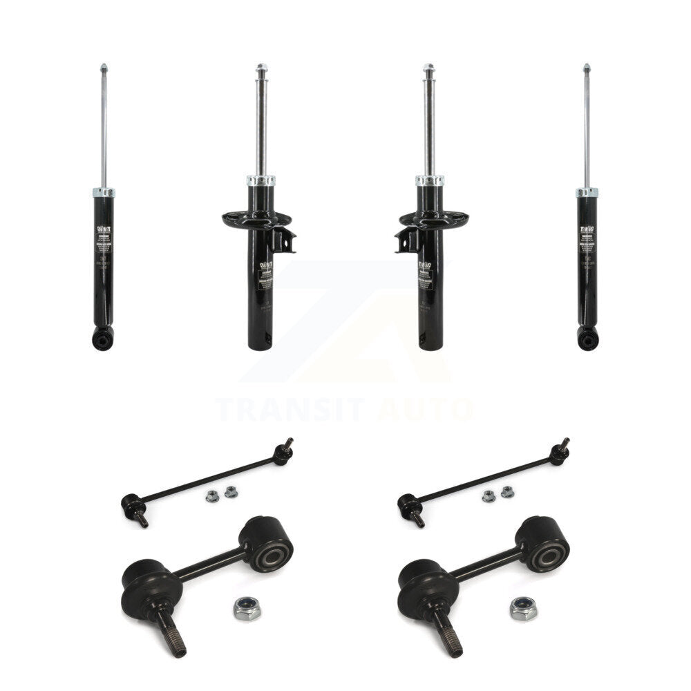 Front Rear Strut Shock & TQ Bar Link Kit For Volkswagen Jetta GTI Audi A3 Quattro KSS-108196