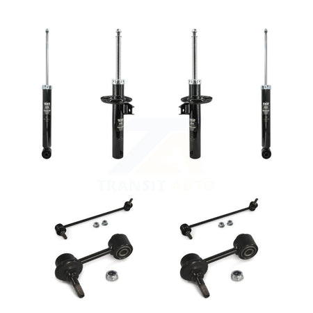 Front Rear Strut Shock & TQ Bar Link Kit For Volkswagen Jetta GTI Audi A3 Quattro KSS-108196