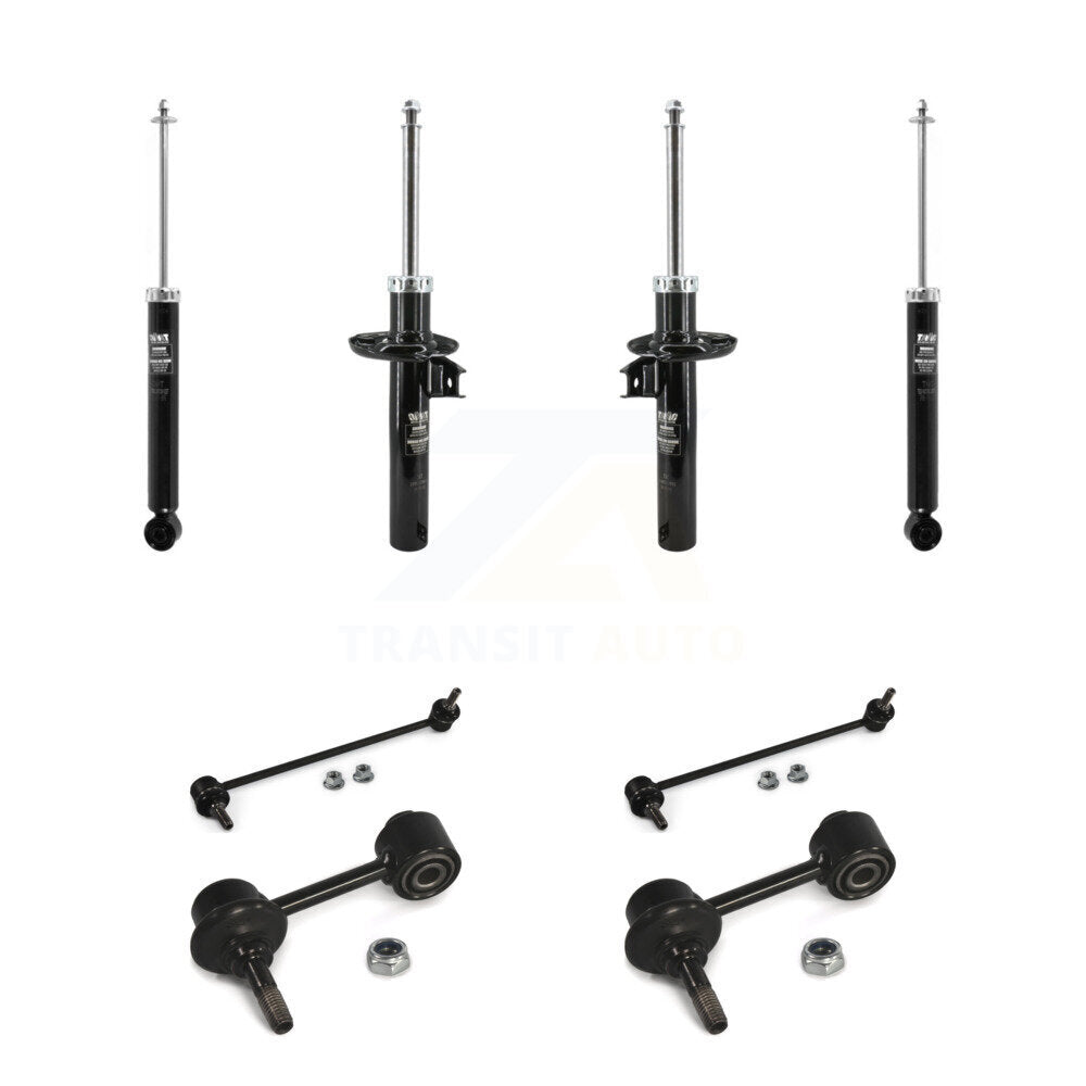 Front Rear Strut Shock & TQ Bar Link Kit For 12-14 Volkswagen Jetta GLI with Sedan KSS-108197