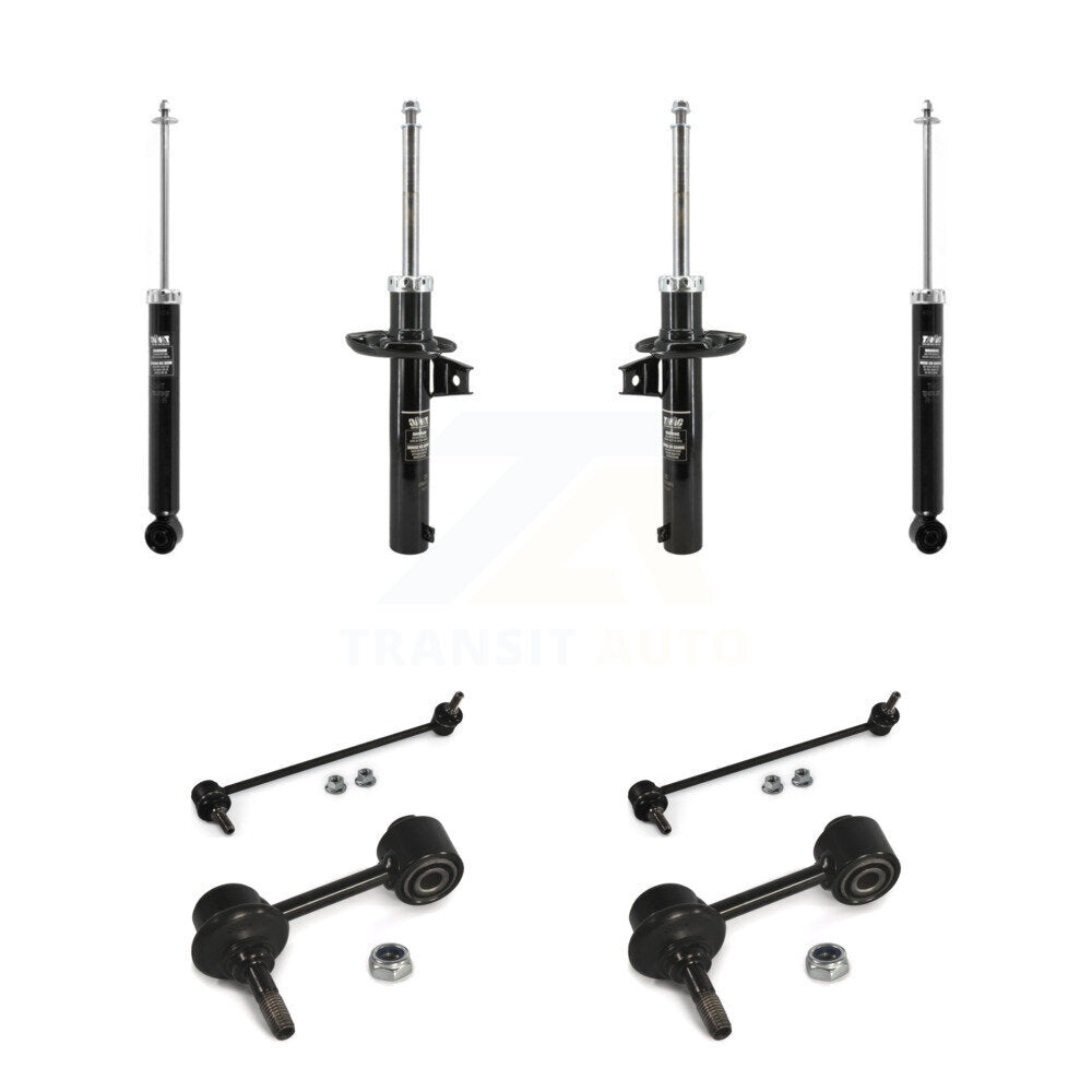 Front Rear Suspension Strut Shock & TQ sway Bar Link Kit For Volkswagen Jetta KSS-108199