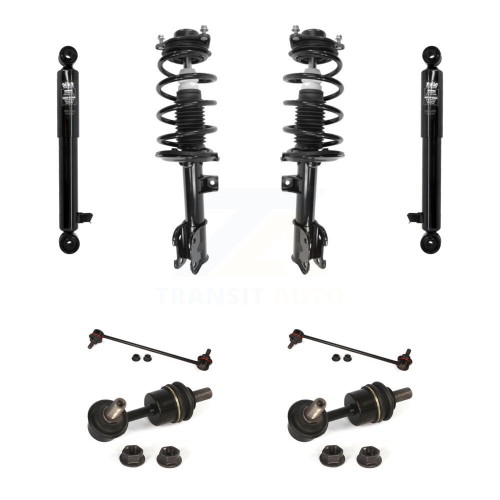 Front Rear Complete Suspension Strut Shock & TOR Bar Link Kit (8Pc) For Kia Sorento KSS-108334