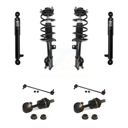 Front Rear Complete Suspension Strut Shock & TOR Bar Link Kit (8Pc) For Kia Sorento KSS-108334
