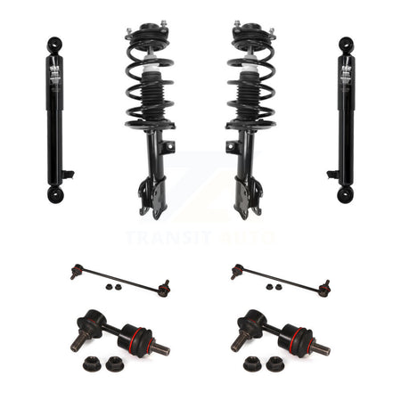 Front Rear Complete Suspension Strut Shock & TOR Bar Link Kit (8Pc) For Kia Sorento KSS-108335