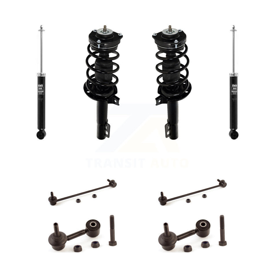 Front Rear Complete Suspension Strut Shock & TOR Bar Link Kit For Volkswagen Jetta KSS-108360