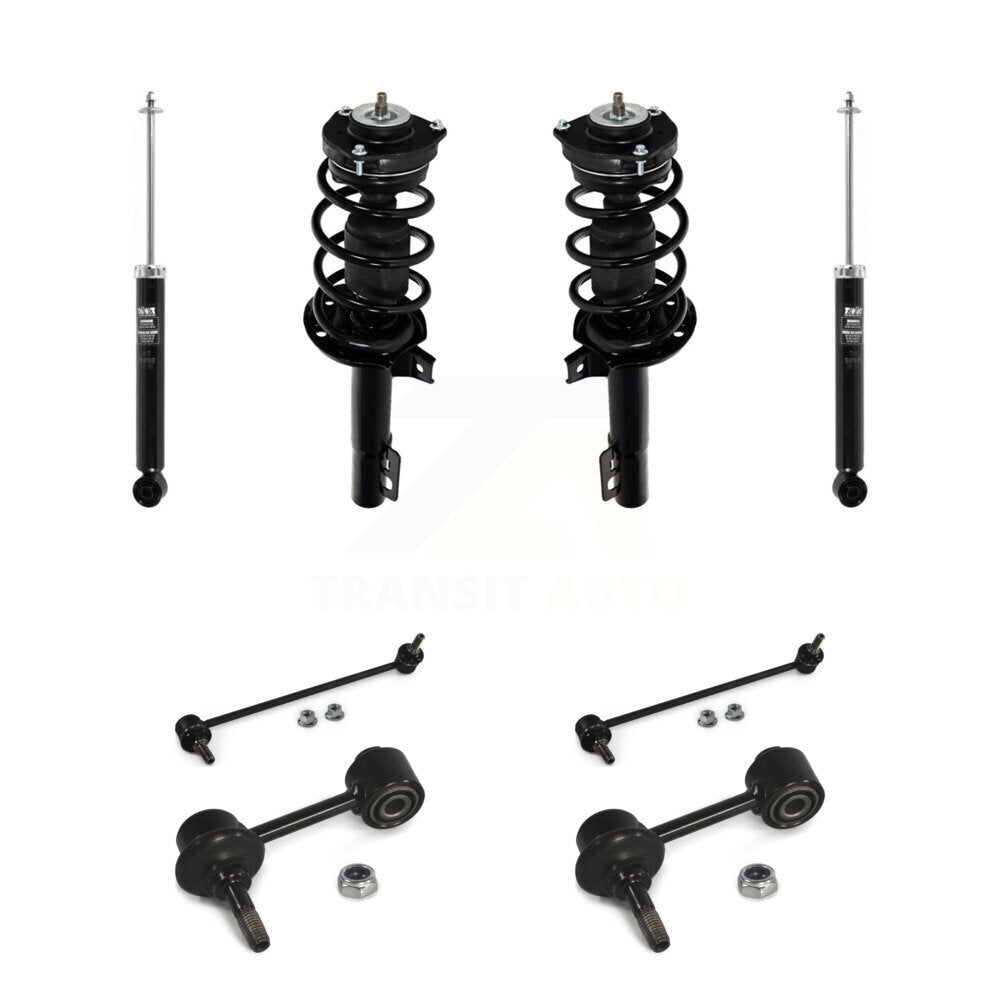 Front Rear Complete Suspension Strut Shock & TQ Bar Link Kit For Volkswagen Jetta KSS-108361