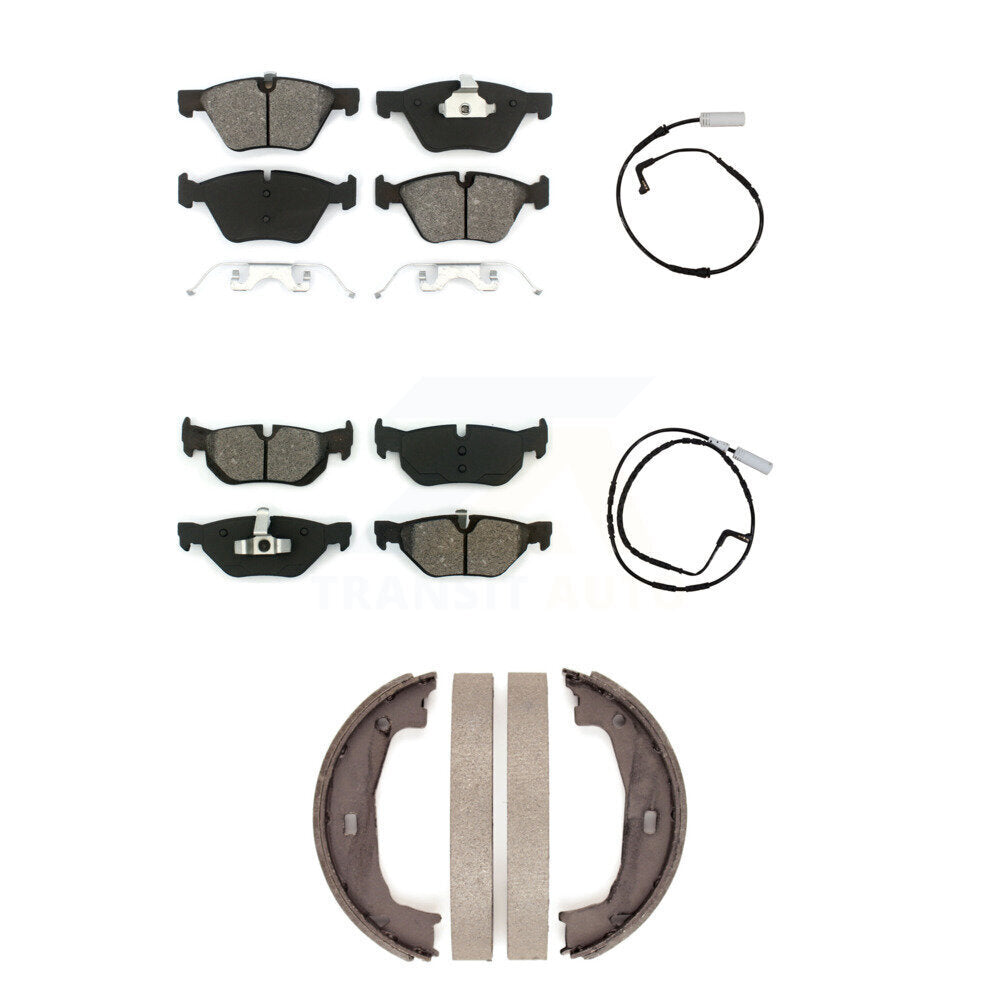 Front Rear Semi-Metallic Disc Brake Pad Wear Sensor Kit (5Pc) For BMW 128i 328i 323i 325i KSW-100209