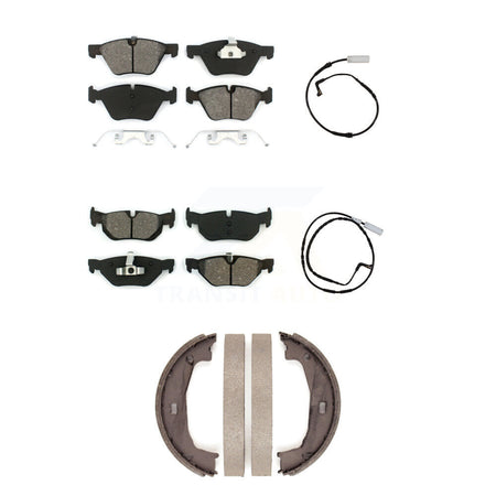 Front Rear Semi-Metallic Disc Brake Pad Wear Sensor Kit (5Pc) For BMW 128i 328i 323i 325i KSW-100209