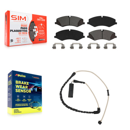 Front Semi-Metallic Disc Brake Pads And Wear Sensors Kit For Land Rover Range KSW-100299