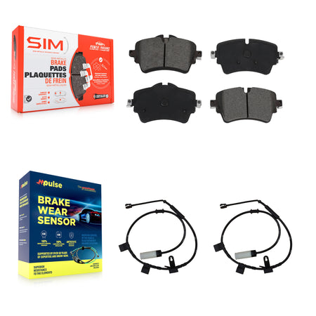 Front Semi-Metallic Disc Brake Pads And Wear Sensors Kit For 2015 Mini Cooper 1.6L KSW-100397