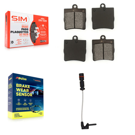 Rear Semi-Metallic Brake Pads Wear Sensor Kit For Chrysler Crossfire Mercedes-Benz SLK230 KSW-100537