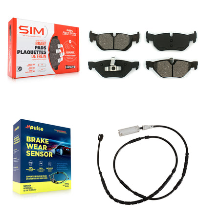 Rear Semi-Metallic Disc Brake Pads And Wear Sensors Kit For BMW X1 KSW-100546
