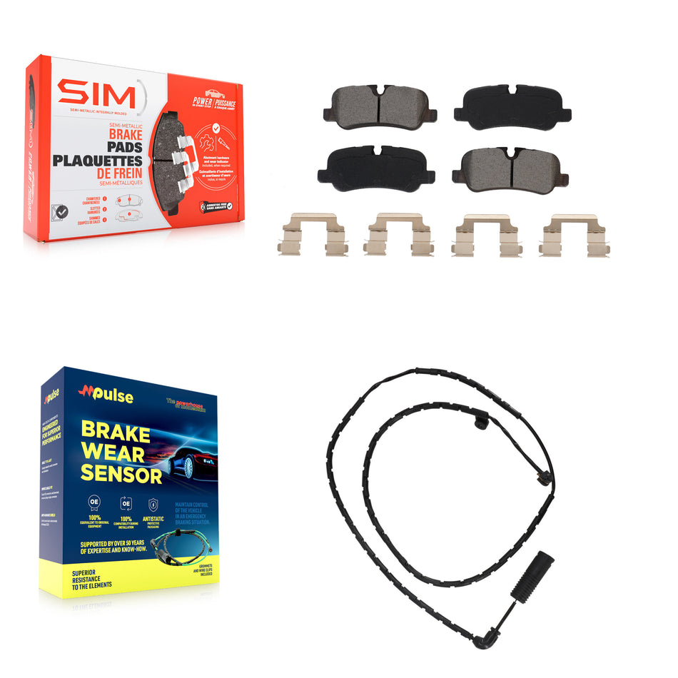Rear Semi-Metallic Brake Pad Wear Sensor Kit For Land Rover Range with B6 Level Armouring KSW-100569