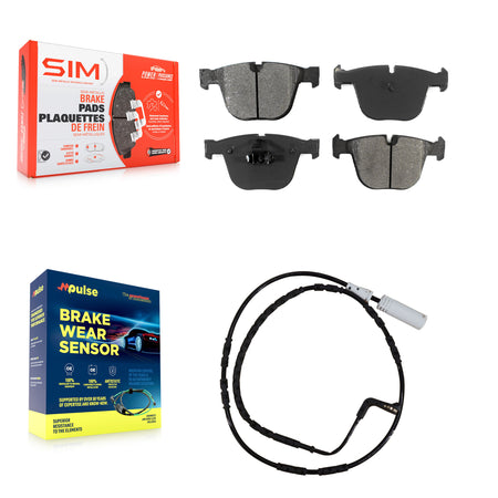 Rear Semi-Metallic Disc Brake Pads And Wear Sensors Kit For BMW M3 1 Series M KSW-100571