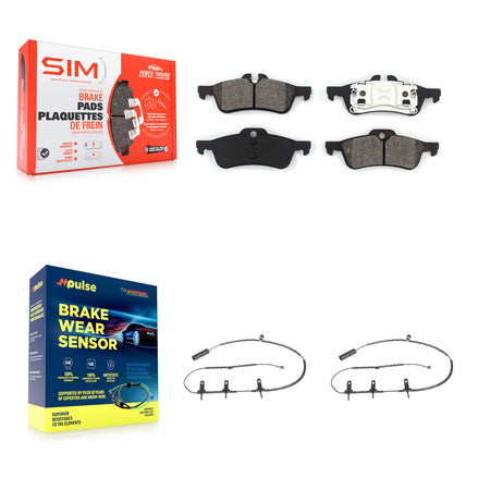 Rear Semi-Metallic Disc Brake Pads And Wear Sensors Kit For Mini Cooper KSW-100584