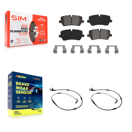 Rear Semi-Metallic Disc Brake Pads & Wear Sensor Kit For Land Rover Range Sport Discovery KSW-100620