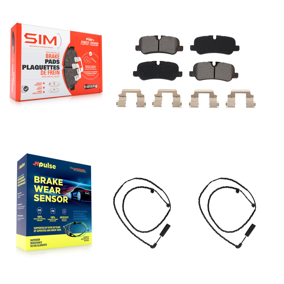 Rear Semi-Metallic Brake Pad Wear Sensor Kit For Land Rover Range with B6 Level Armouring KSW-100652