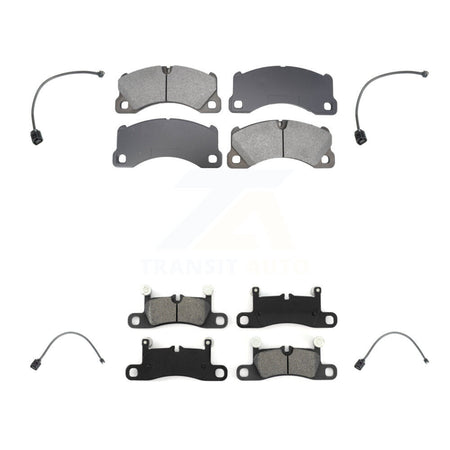 Front Rear Semi-Metallic Disc Brake Pads Wear Sensor Kit For Porsche Cayenne with Harness KSW-100722