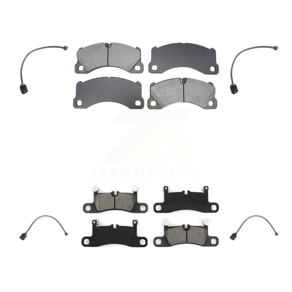 Front Rear Semi-Metallic Disc Brake Pads Wear Sensor Kit For Porsche Cayenne with Harness KSW-100722