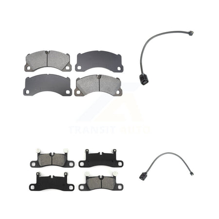 Front Rear Semi-Metallic Disc Brake Pads Wear Sensor Kit For Porsche Cayenne with Harness KSW-100737