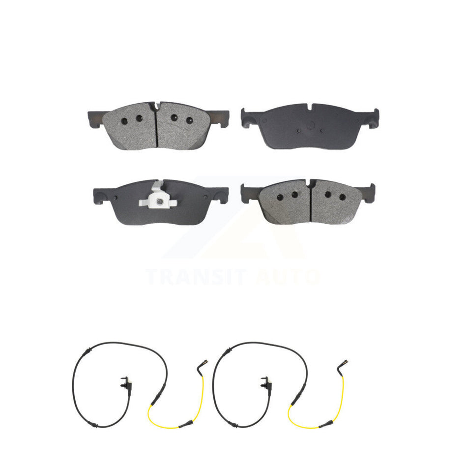 Front Semi-Metallic Brake Pads & Wear Sensor Kit For Jaguar F-Pace Land Rover Range Velar KSW-100764