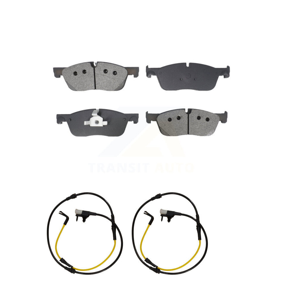 Front Semi-Metallic Brake Pads & Wear Sensor Kit For Jaguar F-Pace Land Rover Range Velar KSW-100764