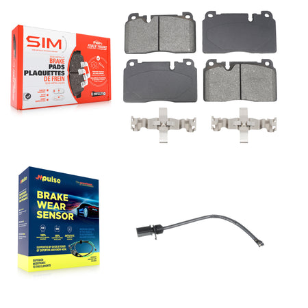 Front Semi-Metallic Disc Brake Pads And Wear Sensors Kit For Audi Q5 KSW-100778
