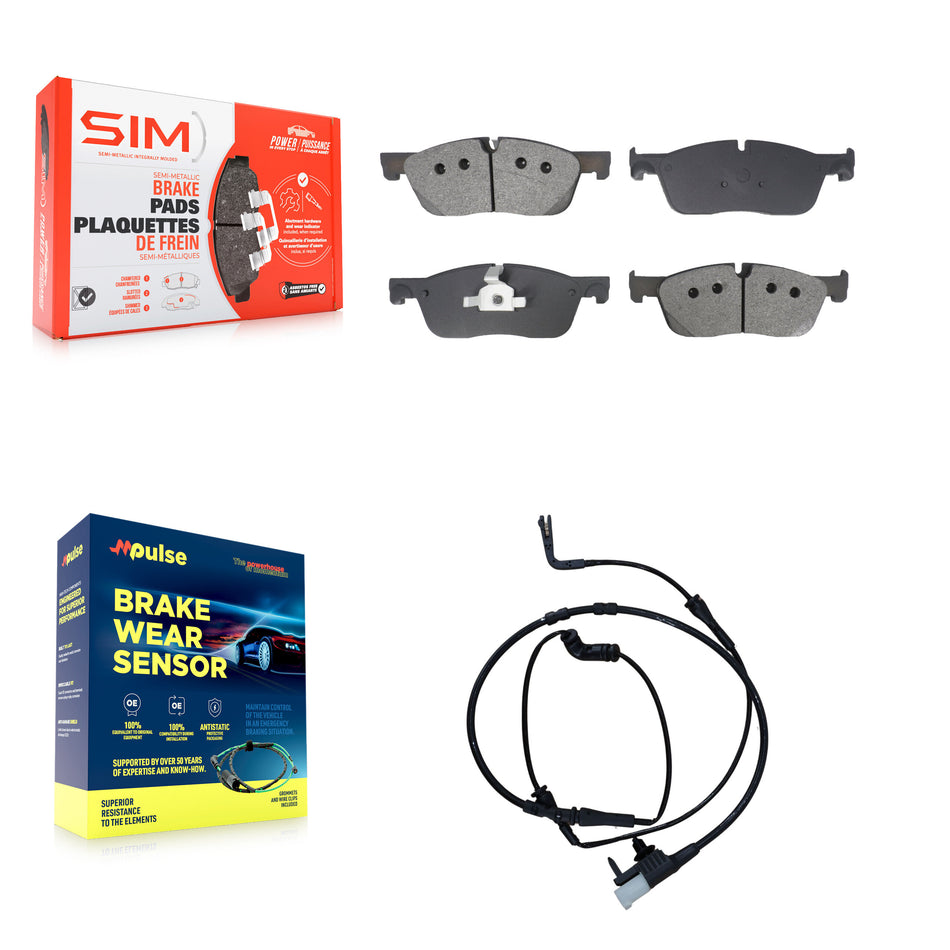 Front Semi-Metallic Brake Pad Wear Sensor Kit For Land Rover Discovery Sport Range Evoque KSW-100789