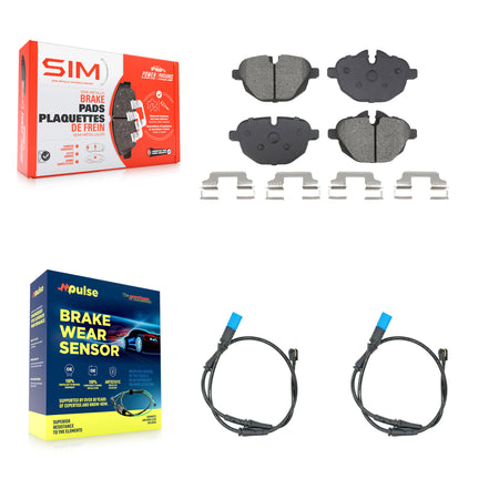 Rear Semi-Metallic Disc Brake Pads And Wear Sensors Kit For BMW X3 KSW-100807