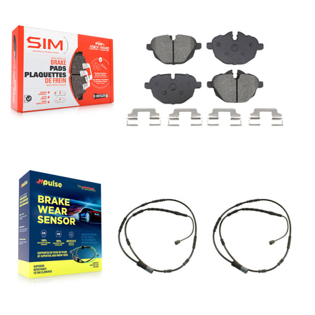 Rear Semi-Metallic Disc Brake Pads And Wear Sensors Kit For BMW i8 KSW-100814