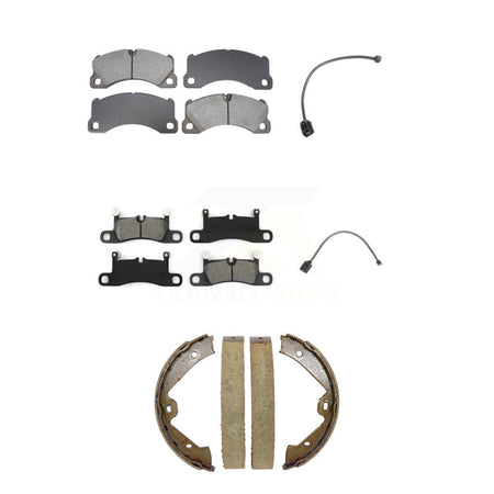 Front Rear Semi-Metallic Brake Pad Wear Sensor Kit (5Pc) For Porsche Cayenne with Harness KSW-100885