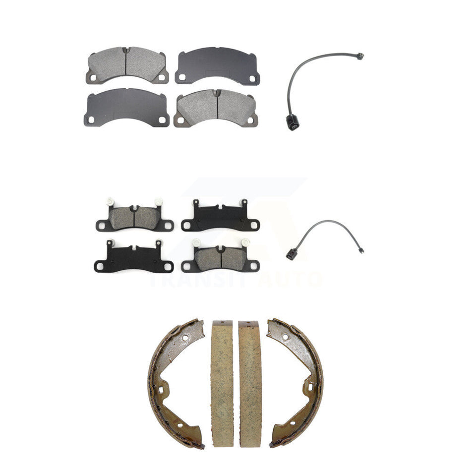 Front Rear Semi-Metallic Brake Pad Wear Sensor Kit (5Pc) For Porsche Cayenne with Harness KSW-100885
