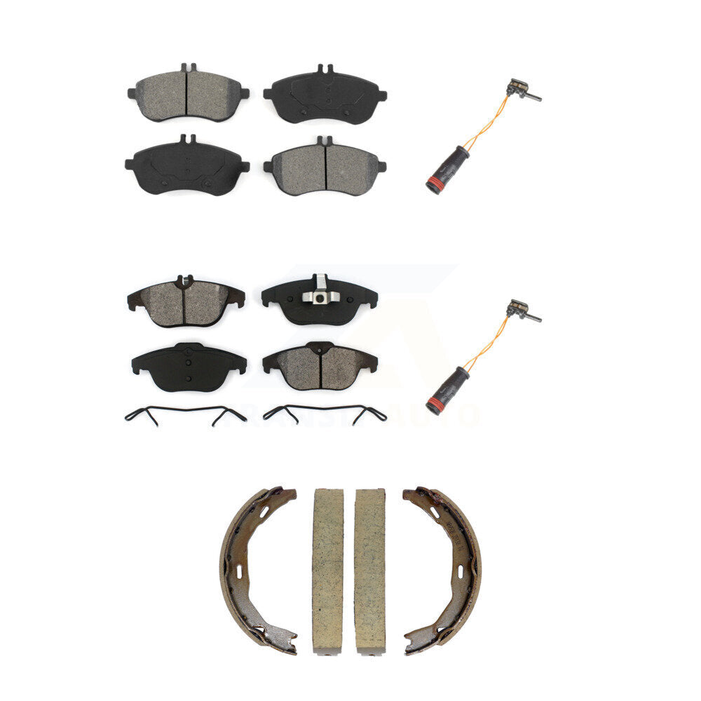 Front Rear Semi-Metallic Brake Pad Wear Sensor Kit (5Pc) For Mercedes-Benz C300 C250 C230 KSW-100889