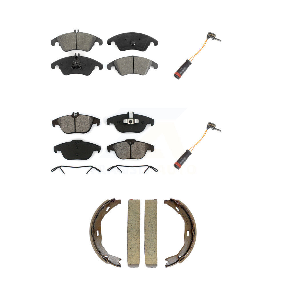 Front Rear Semi-Metallic Brake Pad Wear Sensor Kit (5Pc) For Mercedes-Benz C300 C350 E350 KSW-100890