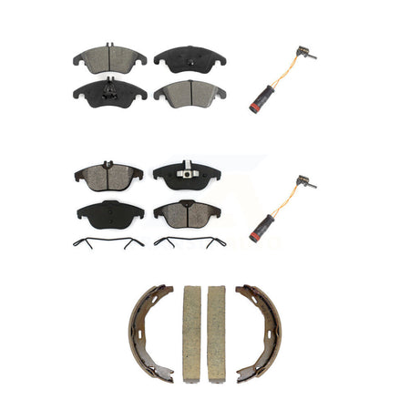 Front Rear Semi-Metallic Brake Pad Wear Sensor Kit (5Pc) For Mercedes-Benz C300 C350 E350 KSW-100890