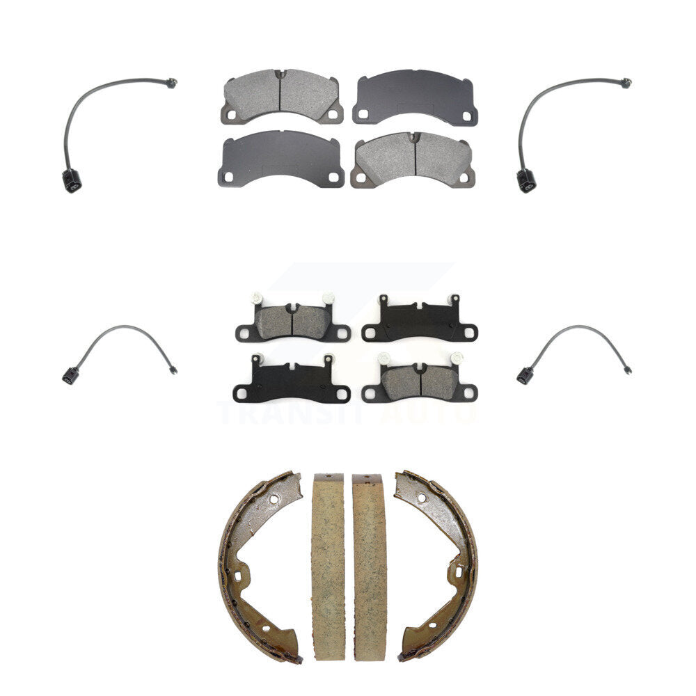 Front Rear Semi-Metallic Brake Pad Wear Sensor Kit (7Pc) For Porsche Cayenne with Harness KSW-100901