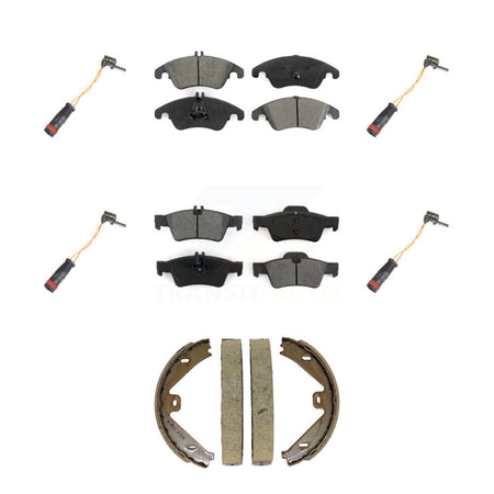Front Rear Semi-Metallic Brake Pad Wear Sensor Kit (7Pc) For Mercedes-Benz E350 E250 E400 KSW-100907