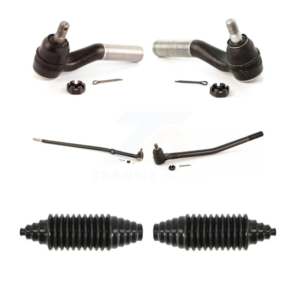 Front Steering Tie Rod End & Boot Kit (6Pc) For Ford E-350 Super Duty E-250 E-450 E-150 KTB-100863
