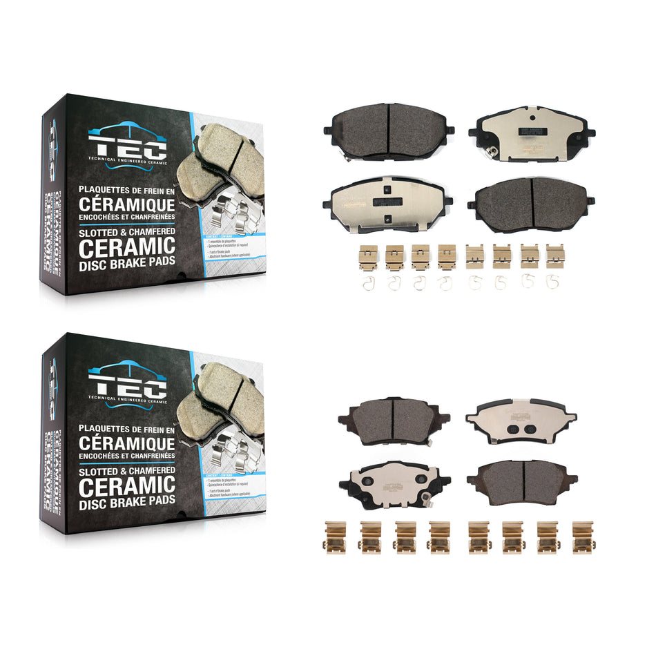 Front Rear Ceramic Brake Pads Kit For Toyota C-HR KTC-100657