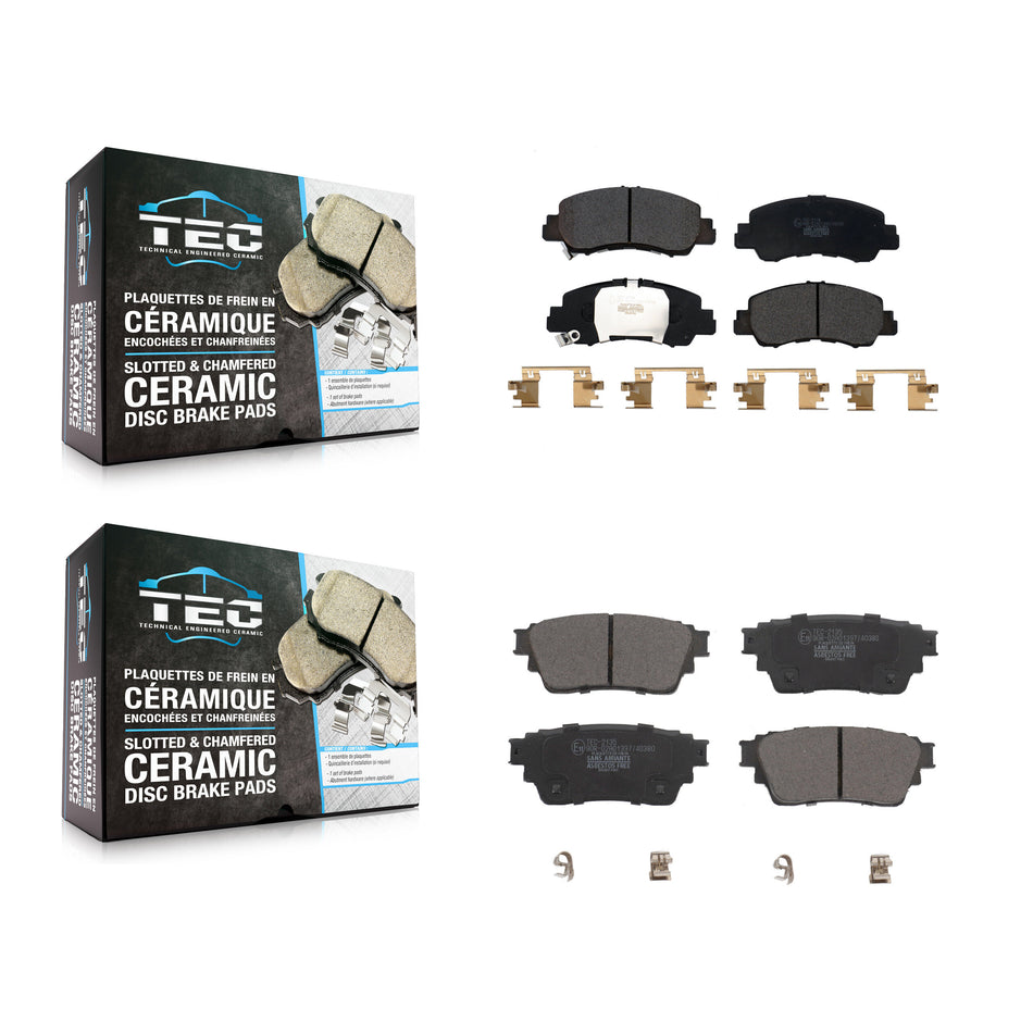 Front Rear Ceramic Brake Pad Kit For Mitsubishi Eclipse Cross With Electric Parking KTC-100660