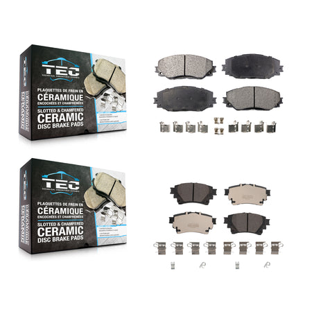 Front Rear Ceramic Brake Pad Kit For 2019 Toyota Corolla 1.8L With Electric Parking KTC-100662