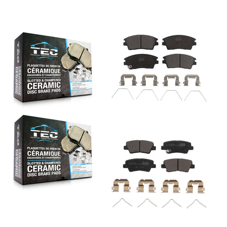 Front Rear Ceramic Brake Pads Kit For Kia Sportage Hyundai Tucson KTC-100669