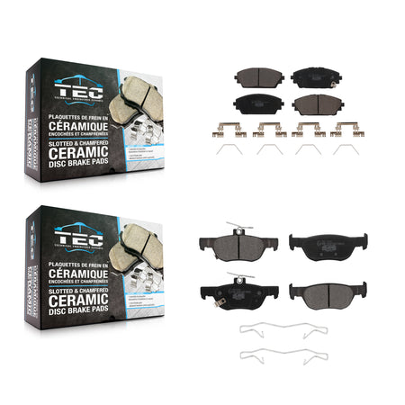 Front Rear Ceramic Brake Pads Kit For Mazda 3 Sport KTC-100693