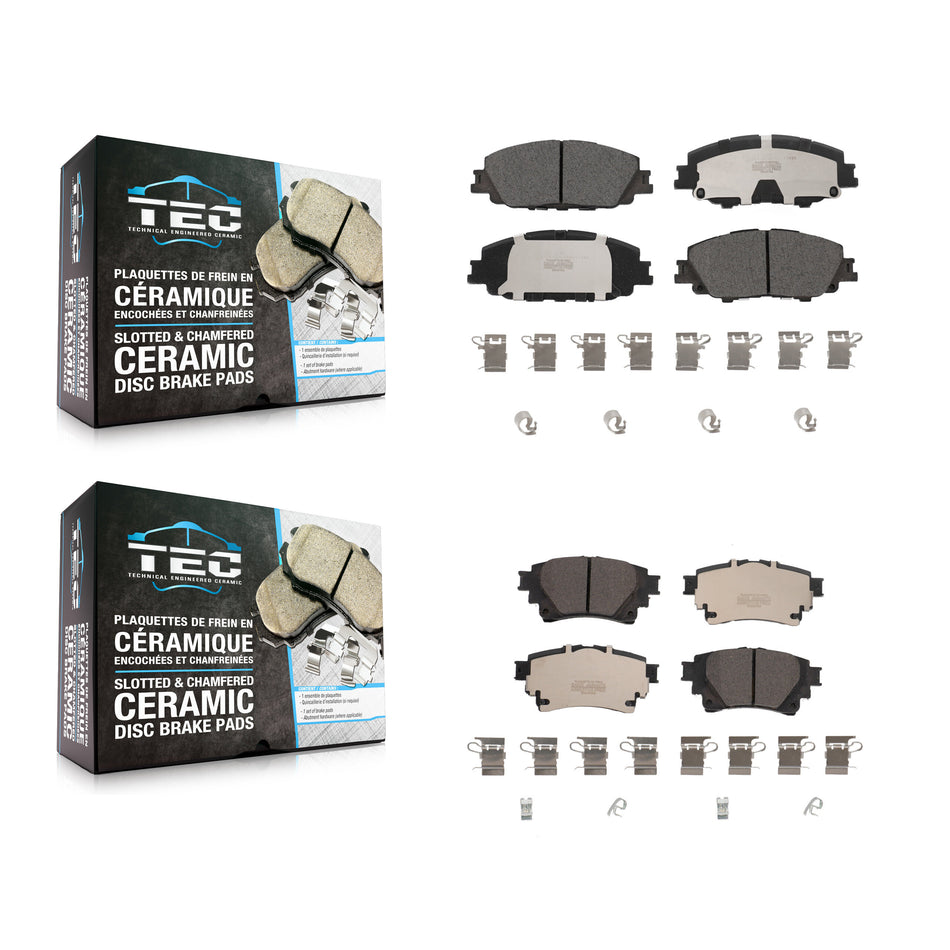 Front Rear Ceramic Brake Pads Kit For Toyota Corolla KTC-100707
